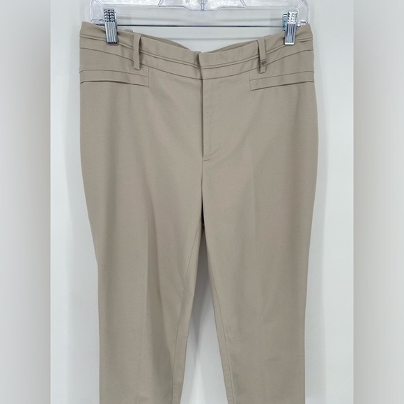 Calvin Klein women's tan straight leg dress pants 8 - Picture 2 of 8